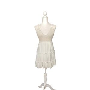 Forever 21 Cream Crochet Dress